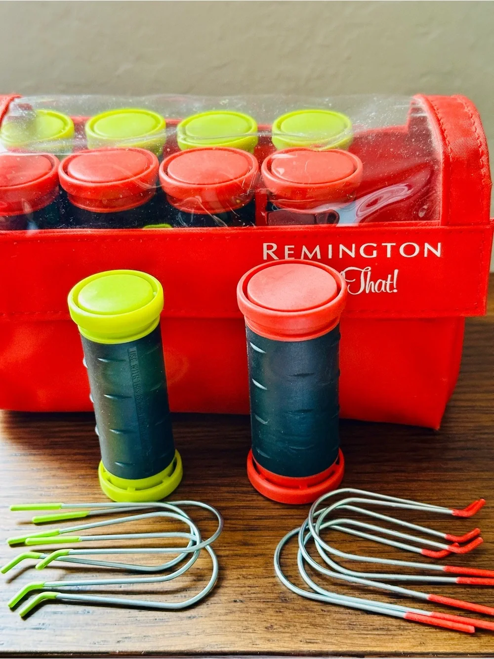 Remington “All That” Ionic Ceramic Hot Rollers Curlers - Travel Portable Case